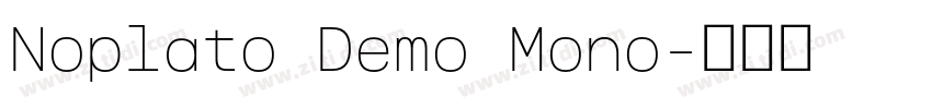 Noplato Demo Mono字体转换